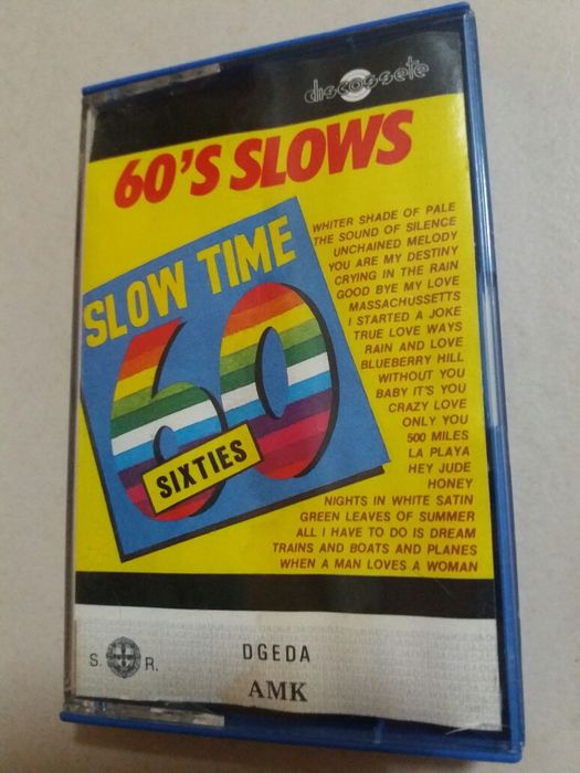 Lote de 2 cassetes audio 60's Slows