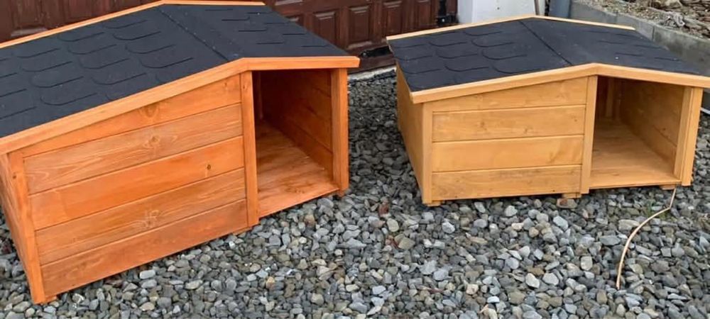 Ocieplana buda dla psa ZDEJMOWANY DACH