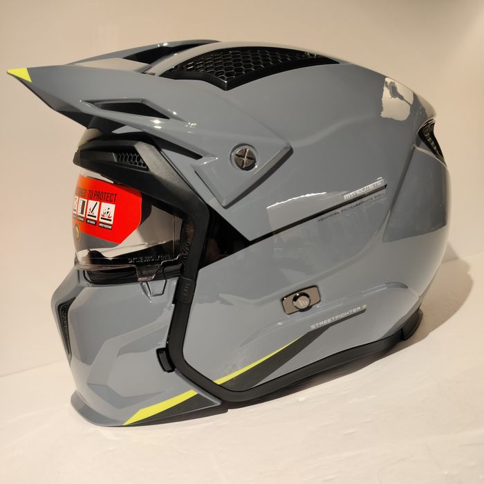 Capacete jet MT StreeTFighter modular mota scooter novo