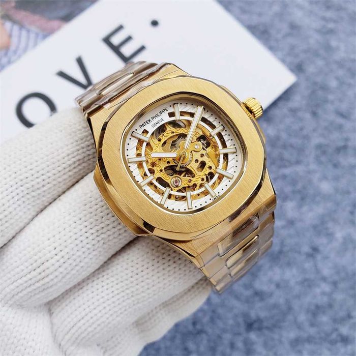 Годинник Patek Philippe Nautilus skeleton dial gold