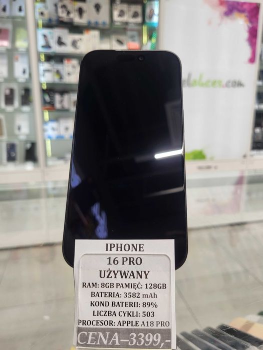 Iphone 16 Pro 128GB Bat 89% Telakces Felicity *Raty 0%