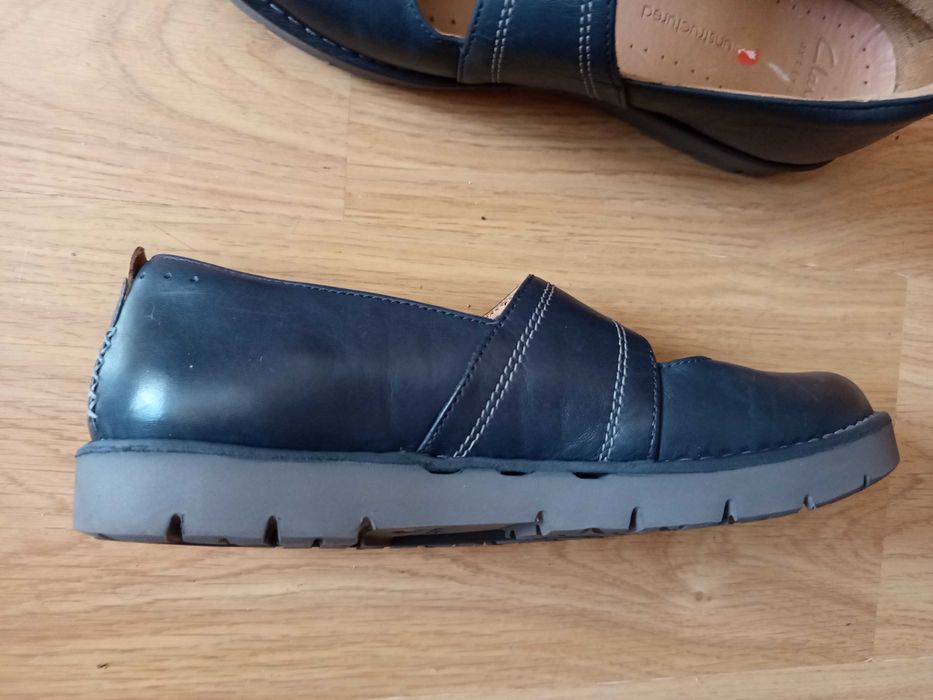 Женские новые кожаные туфли Clarks 41 p.