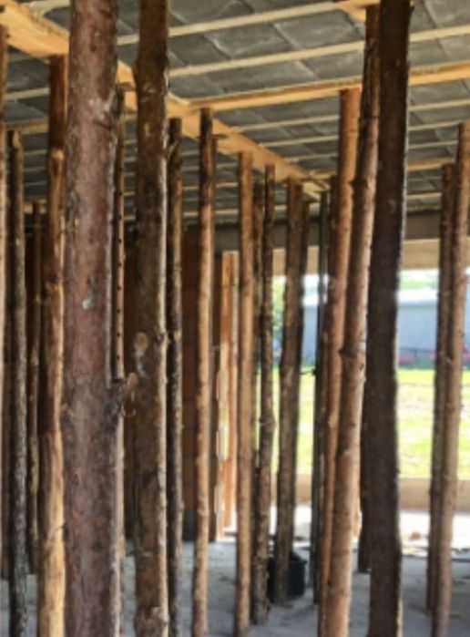 Stemple,słupki do siatki leśnej,ogrodzeniowe. Drewno kominkowe/opałowe