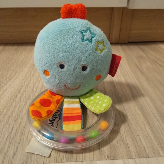 Grzechotka ośmiornica kolorowe kuleczki