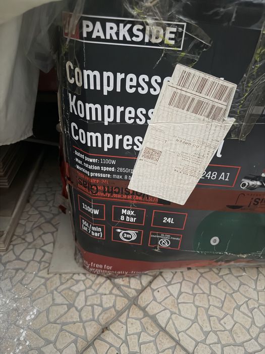 Compressor 24l novo com ponteira de ar dexter