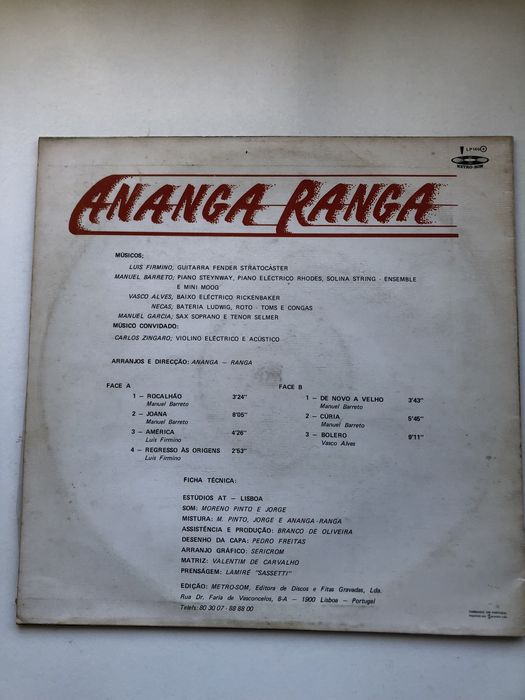 Disco de vinil Ananga Ranga