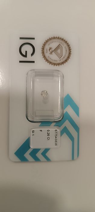 Diament Brylant 0.26ct F Si1