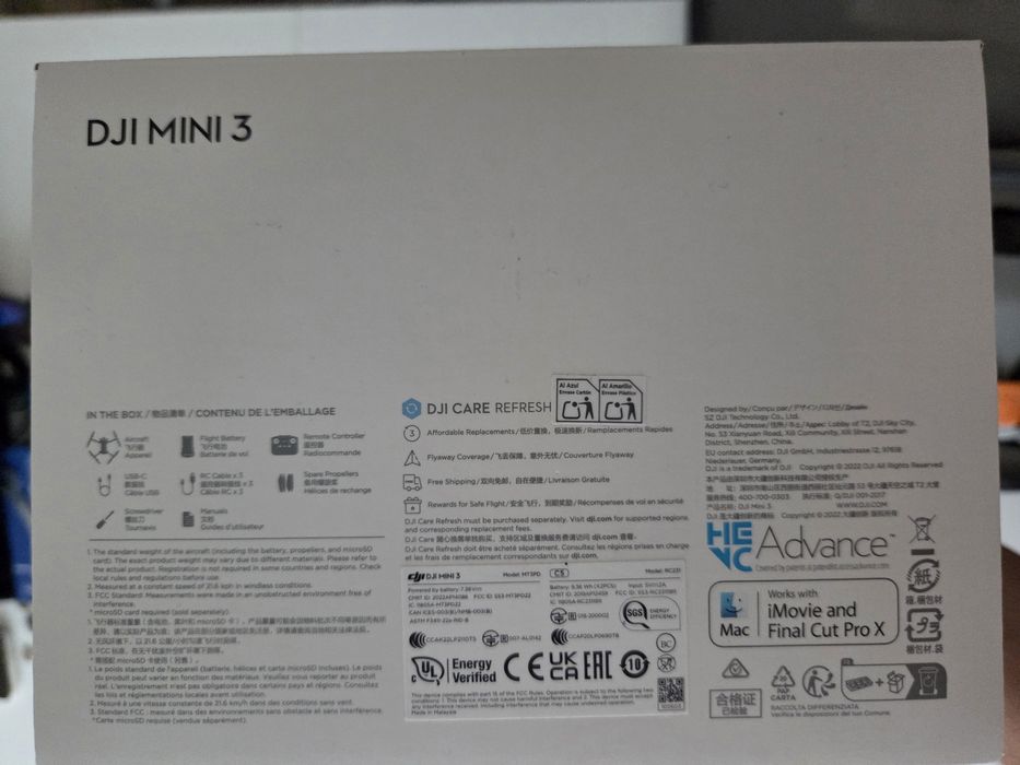 Zestaw Dji mini 3 + dji care + akcesoria
