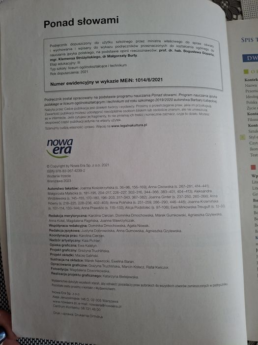 Podręcznik Ponad słowem 3 część 2