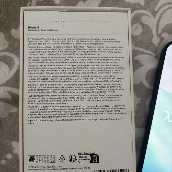 iPhone 15 | 128GB | Preto | Usado