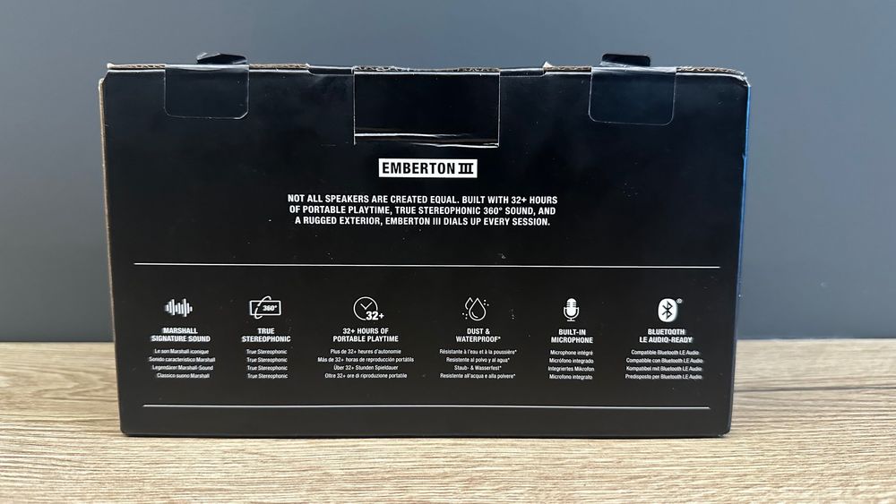 Колонка Marshall Emberton III Black and Brass (1006884). Оригинал!