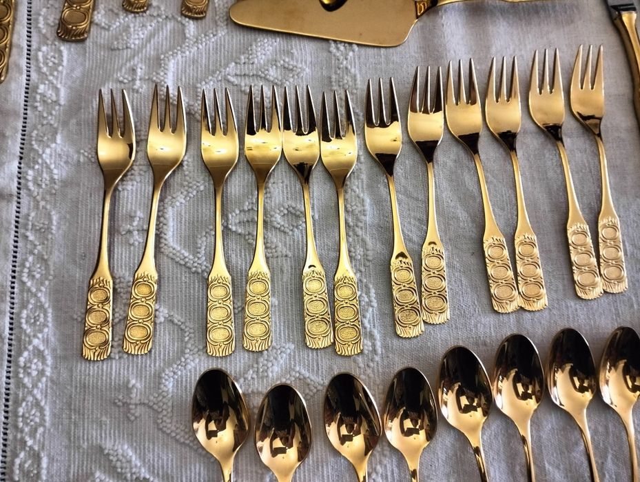 Faqueiro banhado a ouro 24k453338973508085762