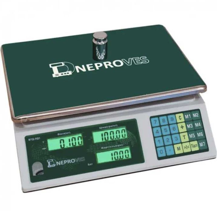 продам Ваги (вагу) торгові 30 кг Дніпровес ВТД-30ЛД1 ЖК