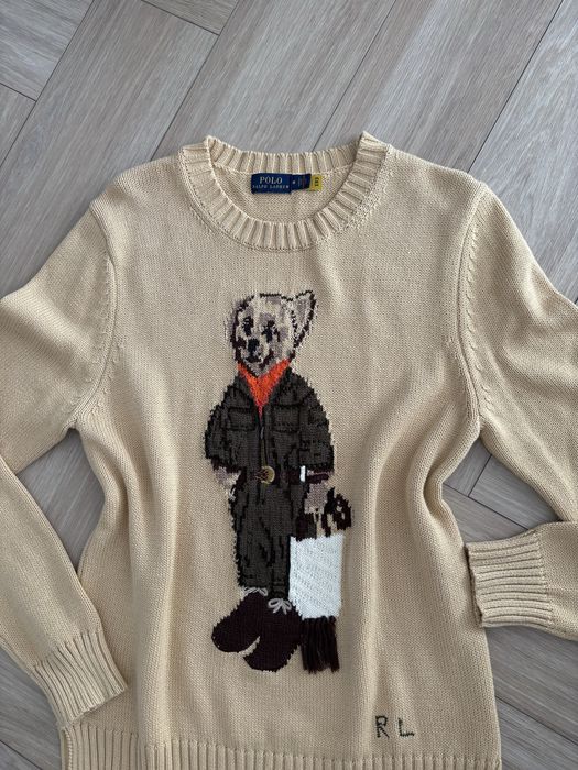 Ralph laurent miś teddy beżowy  sweter M