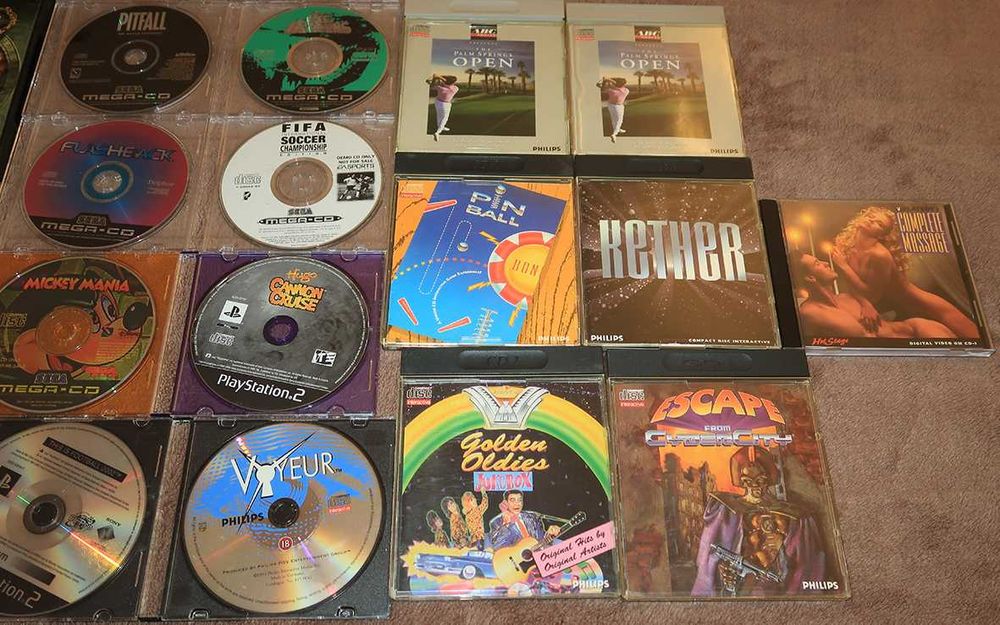 Jogos retro PC, Sega Mega CD,  CDI Philips Play Station PS2