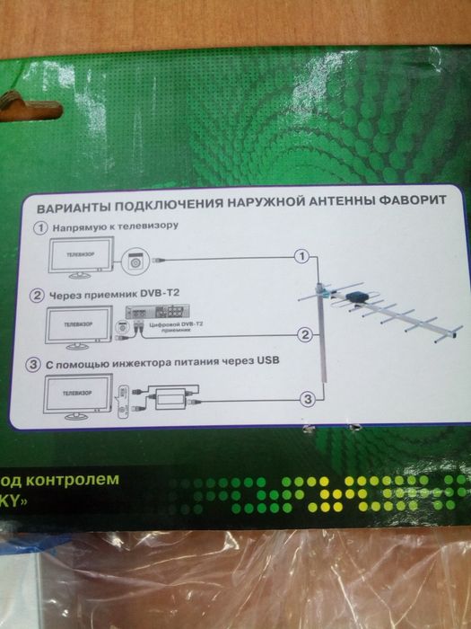 Антена Т2 зовнішня з підсиленням 23 дб