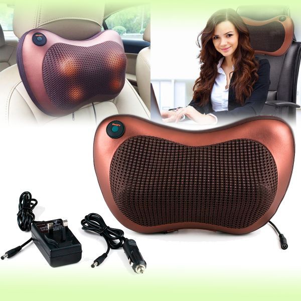 Массажная подушка с инфракрасным подогревом Massage Pillow