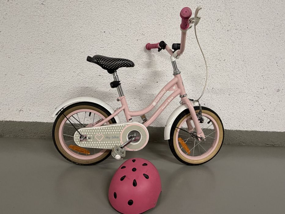 Sprzedam rower Sun Baby różowy 14 cali kask gratis