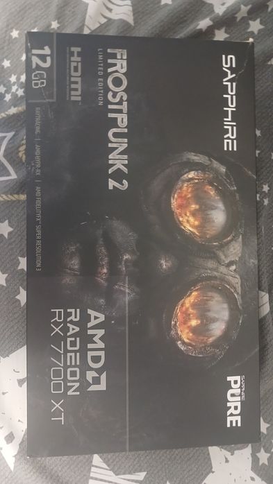 Лімітована Sapphire RX 7700 XT  PURE Frostpunk 2 Edition (З ГРОЮ)