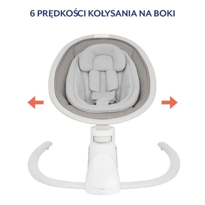 Graco, Sway’n Grow, leżaczek bujaczek, Heather