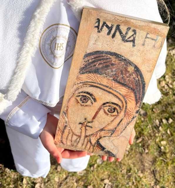 Ikona | Święta Anna z Faras | Personalizowana I Komunia św.