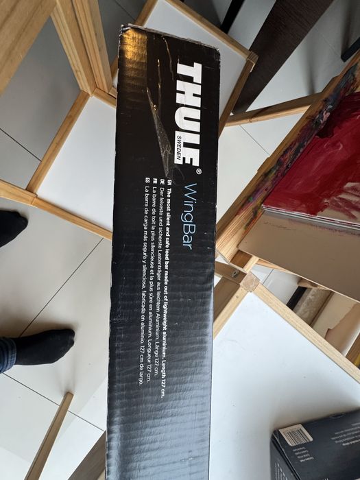 Bagażnik na relingi  Thule wingbar 969 i stopy Thule 775 Nowy Warszawa