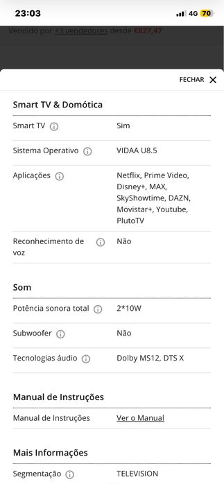 TV HISENSE 50A6Q (LED - 50"' - 126 cm - 4k Ultra HD - Smart TV)