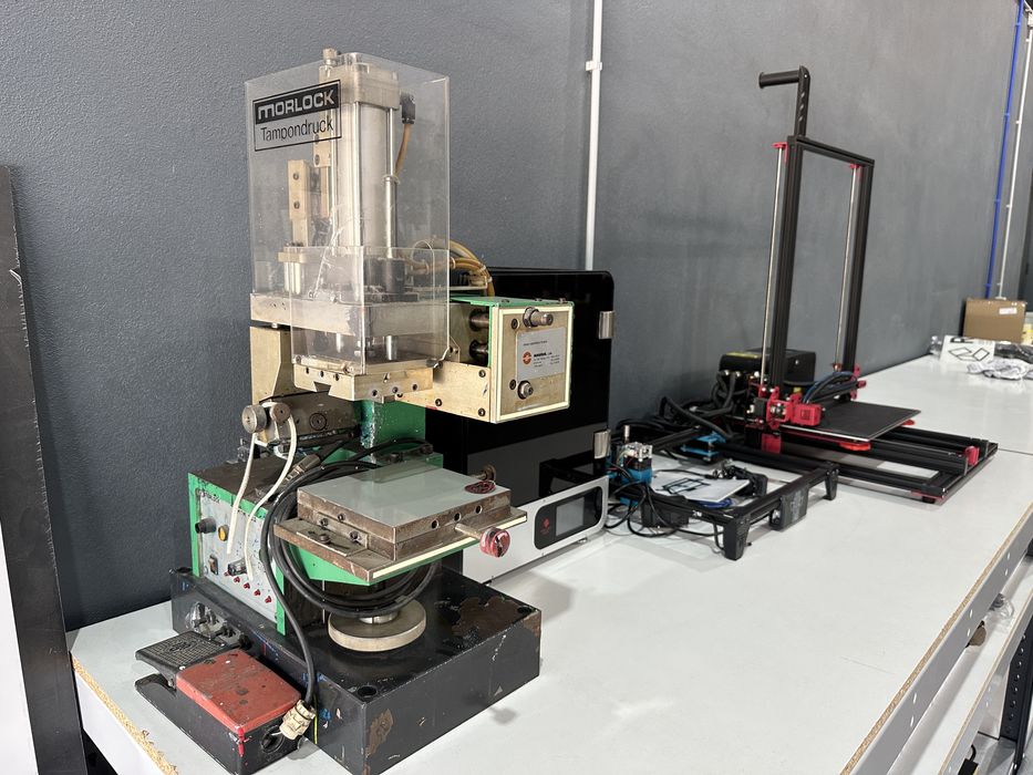 Máquina de Tampografia Morlock MTM 100 com Tapete de Secagem