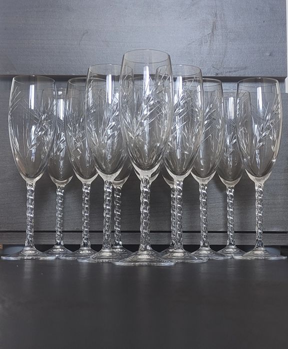 Copos Cristal d'Arques Fleury Taille Epi