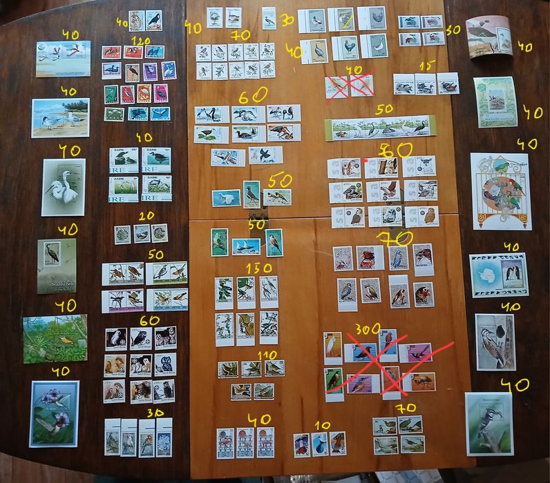 Продам марки фауна птицы рыбки собаки кошки бабочки жуки