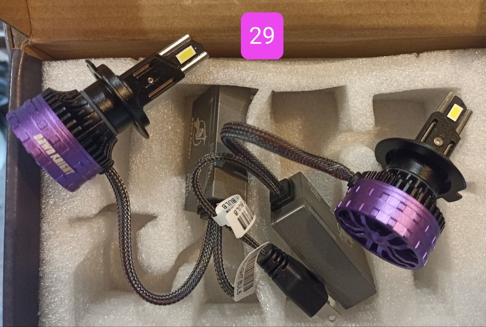 LED лампы H7 головного света - мощные диодные лампы, диод CSP