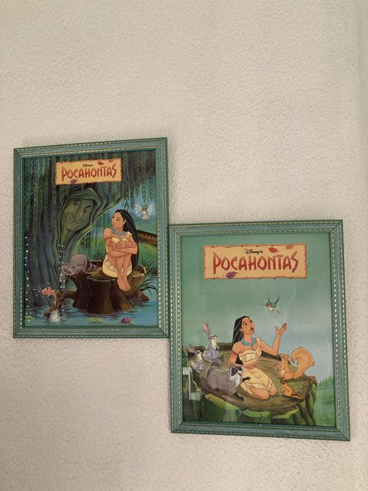 Dois quadros da Pocahontas da Disney