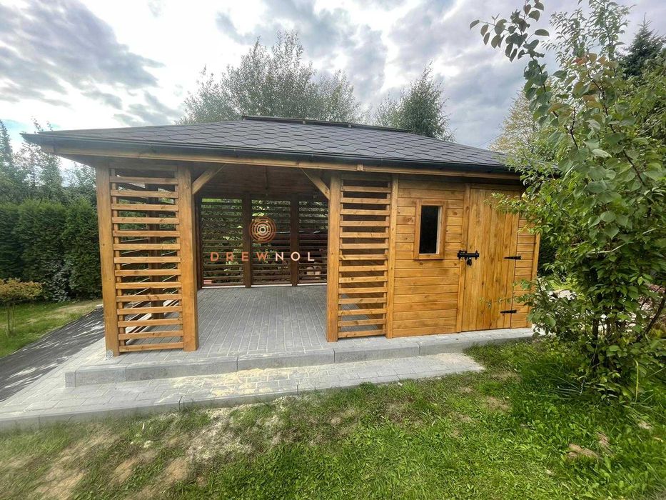 domek narzędziowy, altanka 2w1 , altanki, wiaty, altany, drewutnia.