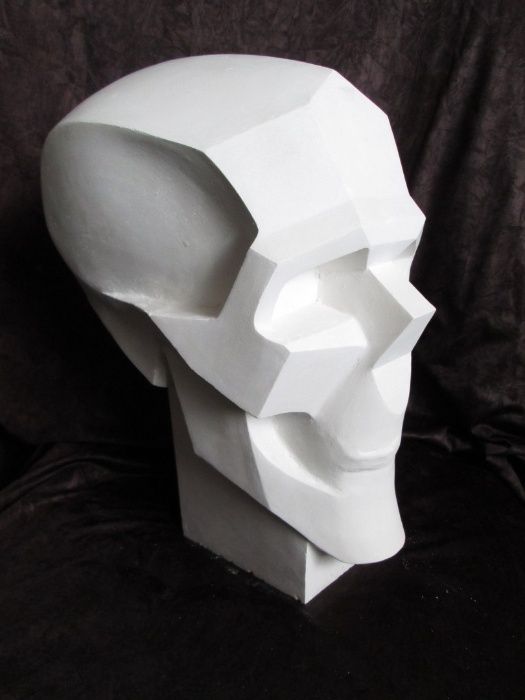 Гипсовая голова для рисунка,лепки!