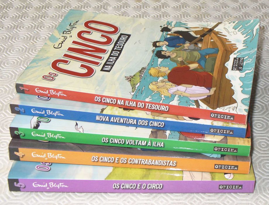 Os Cinco - Enid Blyton - Oficina do Livro - 5 livros