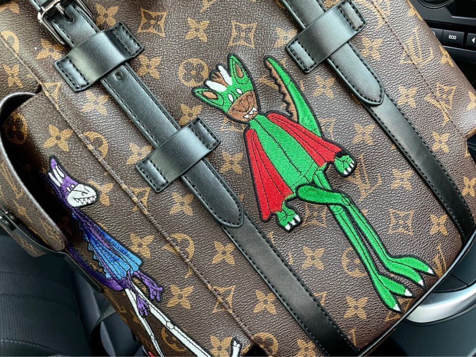 Louis Vuitton Christopher коричневый мужской рюкзак портфель ранец