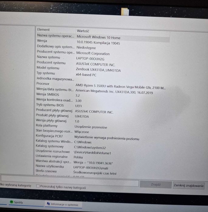 Laptop Asus ZenBook 14 UM431D 14 " AMD Ryzen 5 8 GB / 512