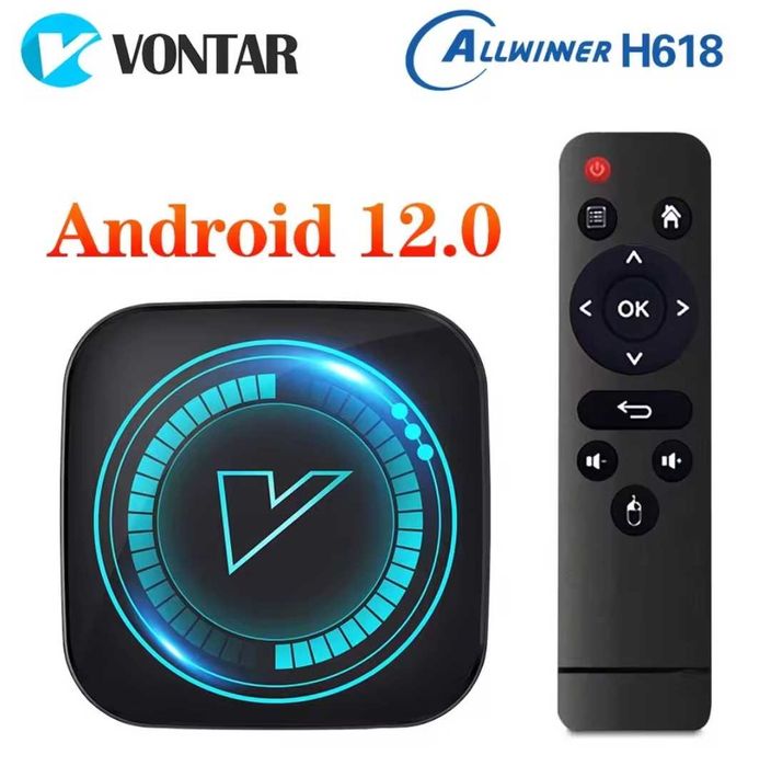 ТВ приставка Vontar H618, 4Гб/32Гб, 4 ЯДРА Android  Смарт ТВ Transpeed