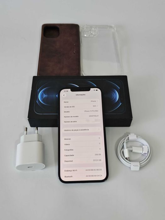 Iphone 12PRO MAX 256GB. 100% Bateria. Muito bom