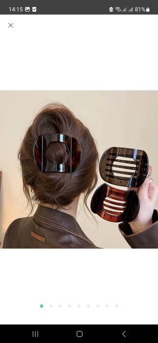 заколка краб для волосся