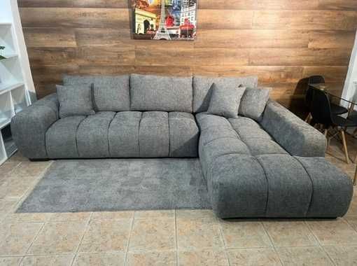NOVO!! SOFÁ CINZA DE ALTA QUALIDADE COM PORTES GRÁTIS POR 1.059€