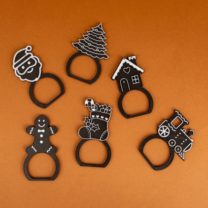 Argolas guardanapos Natal