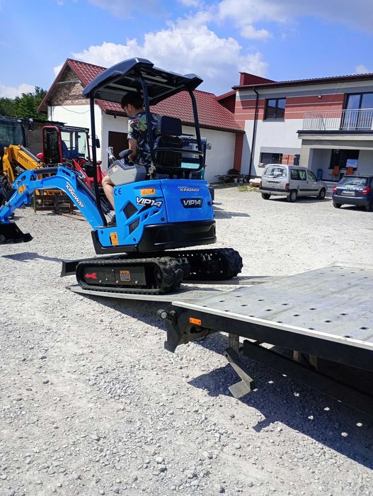 Minikoparka z chłodnicą oleju , silnik KOOP Kingway