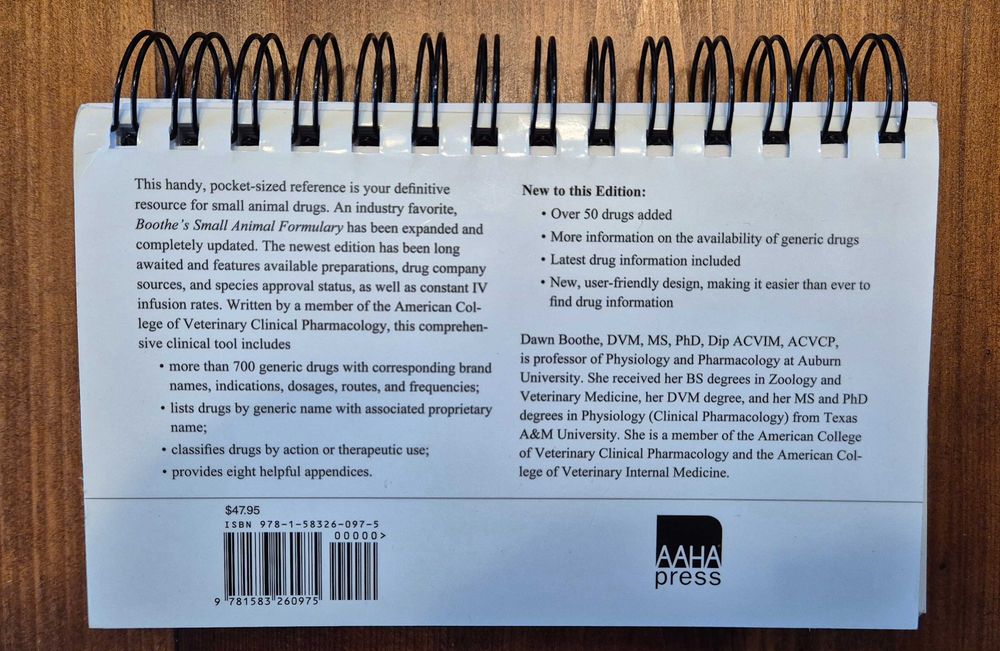Livro de veterinaria - Boothe's Small Animal Formulary 6th edition