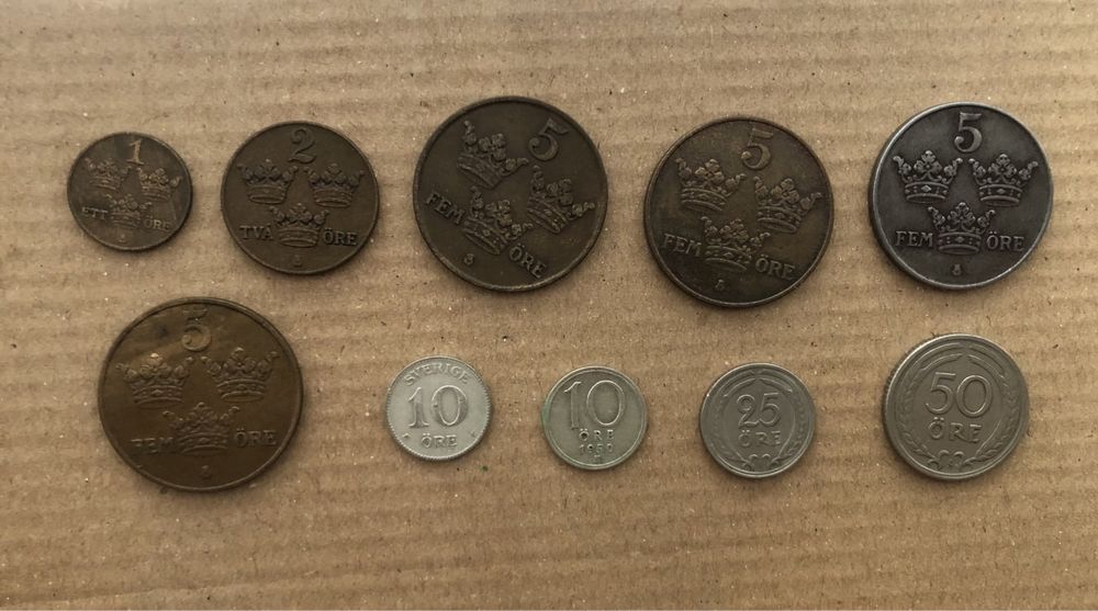Монети Швеції і Естонії