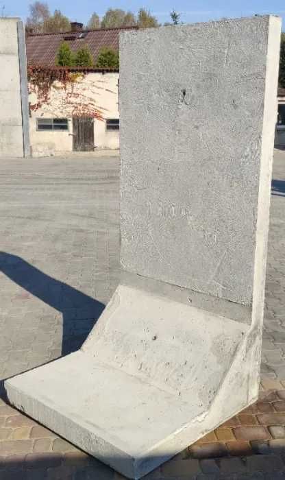 Mur oporowy typu L, mury oporowe elki 200x100 prefabrykat muru elki
