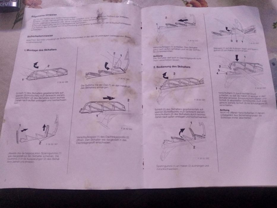 Оригінальний Багажник та кріплення лиж на ВМW X3 ; BMW X5