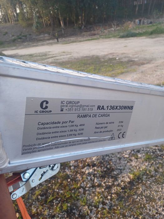Rampas de alumínio de várias toneladas