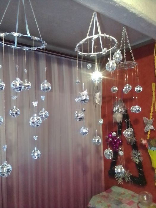 3Д зеркальная сфера подвес