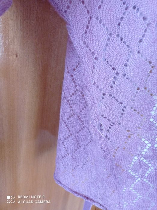 Casaco de malha rosa  de trespasse